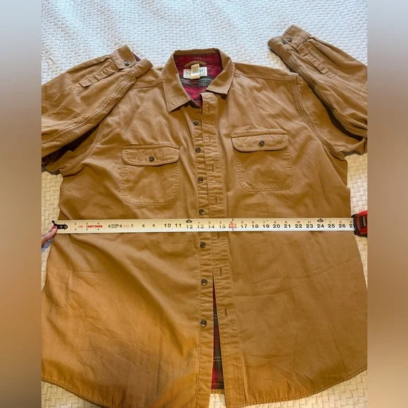 L.L. Bean Brown Men’s Blanket Lined Shacket Jacket Size XXL - Picture 6 of 8